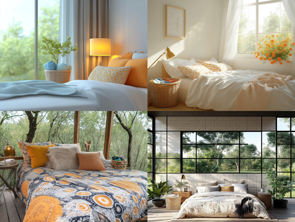 편안한 침실 이미지들