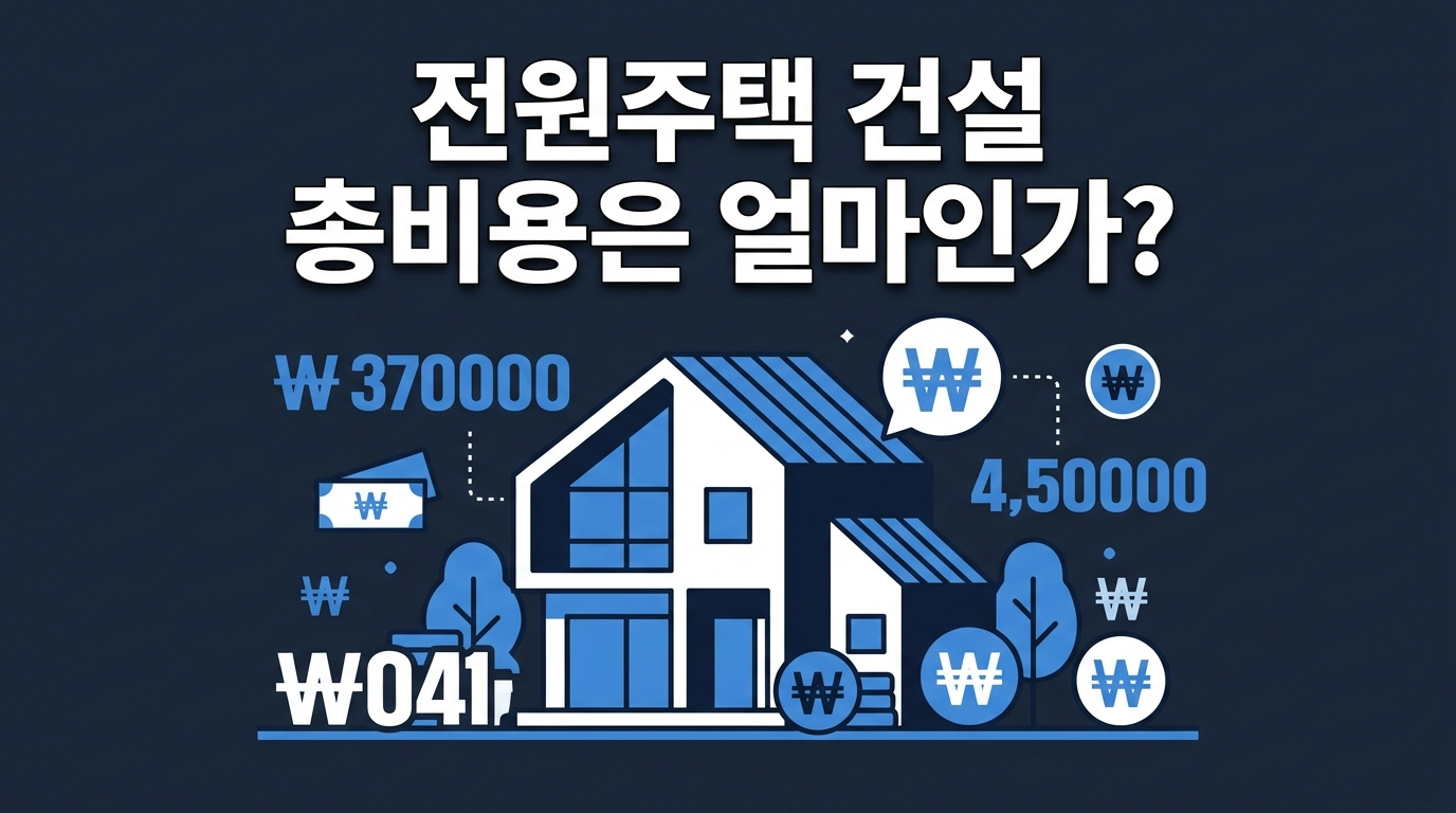 전원주택 총 건설비용은 얼마인가?