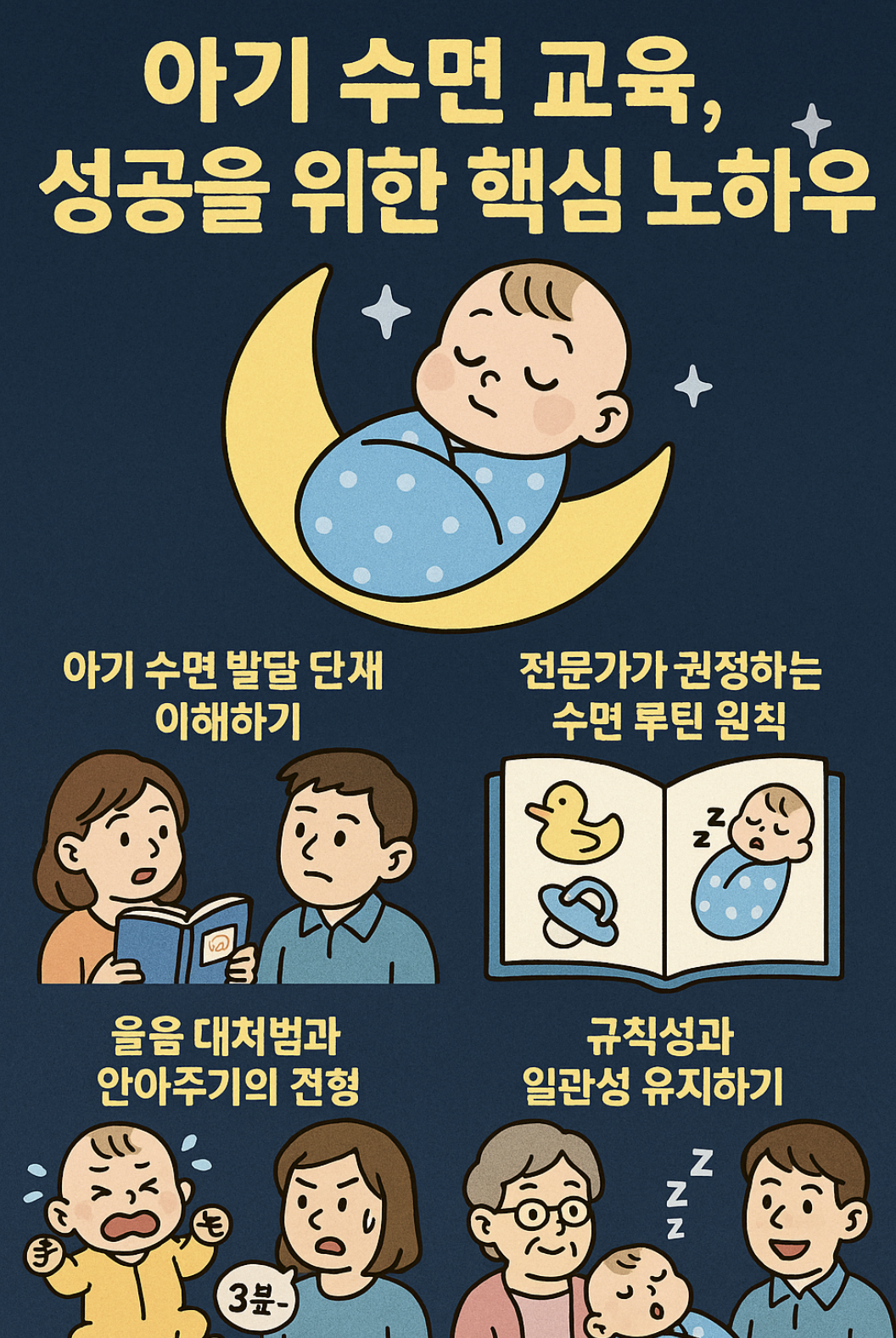 아기 수면 교육 노하우
