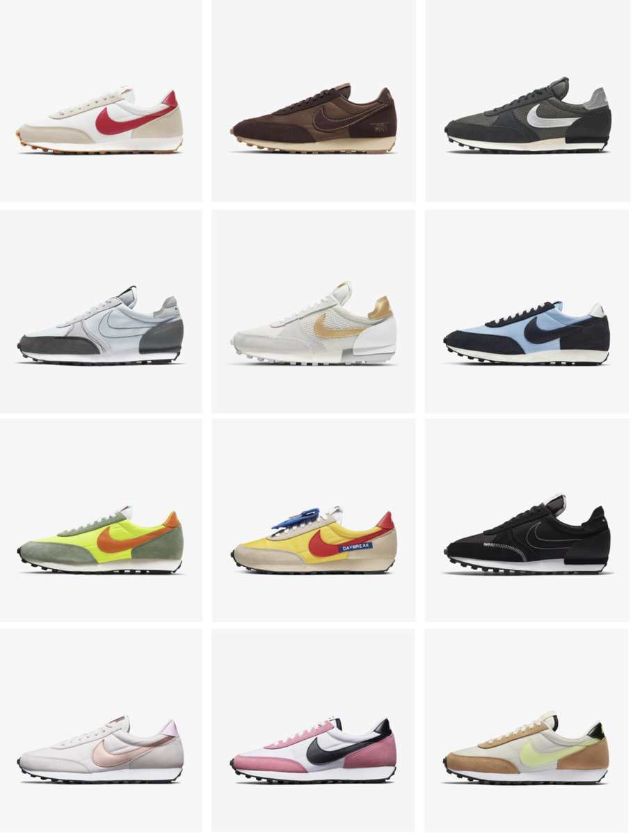 나이키 데이브레이크 신발 타입별 사진