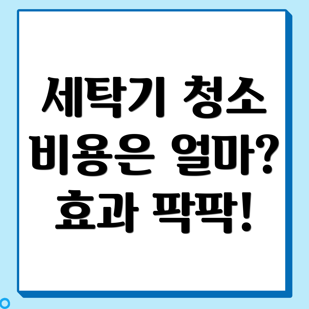 세탁기 청소