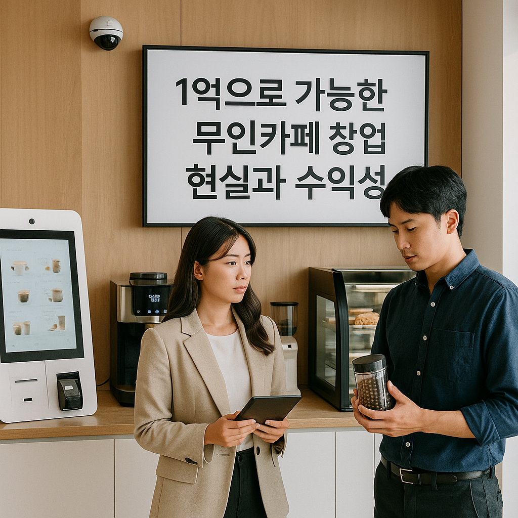 1억으로 가능한 무인카페 창업의 현실과 수익성