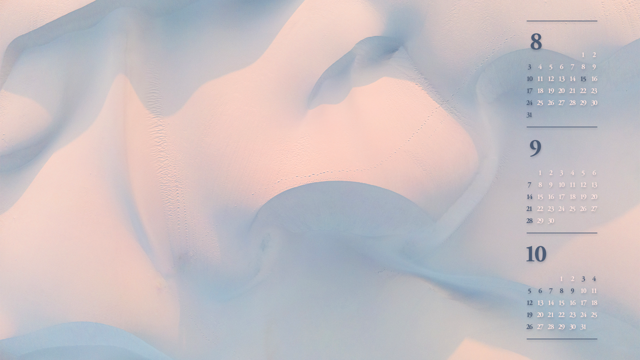 12 모래 언덕 B - 2025년9월 노트북배경화면