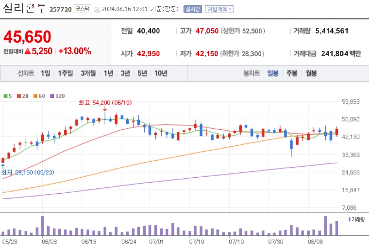 실리콘투 주가