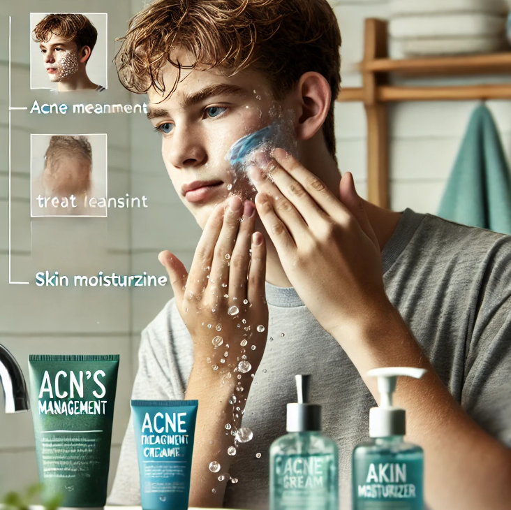 청소년을 위한 남성 스킨케어 하는 방법 사진
