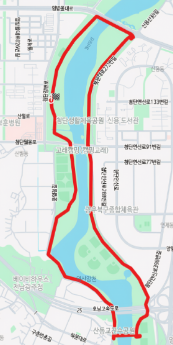 광주천 초보 러너 다섯 명이 심장 박동으로 확인한 성장