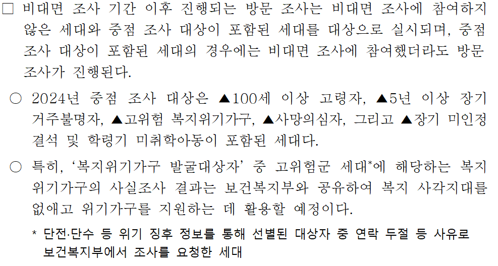 정부24 비대면 주민등록 사실조사