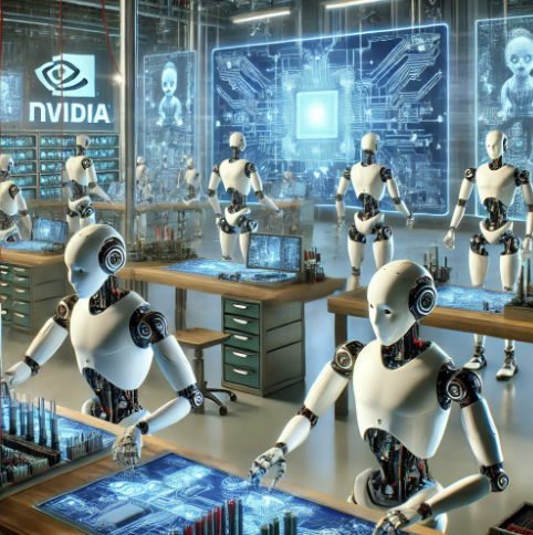 스마트공장, 로봇이 일하는 사진