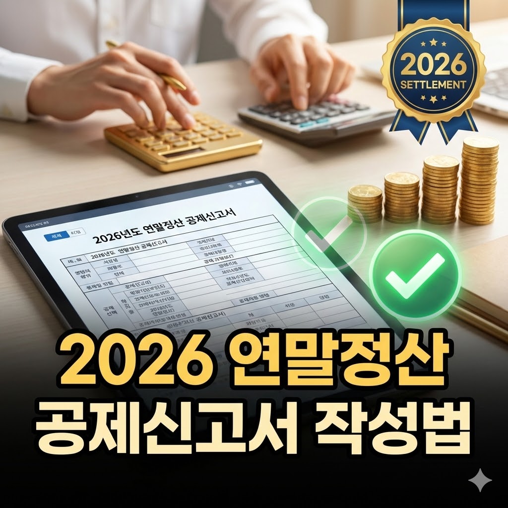 2026년 연말정산 소득 및 세액공제 신고서 작성 순서 인포그래픽