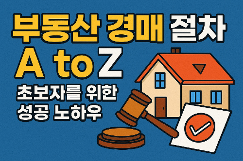 부동산 경매 절차 A to Z: 초보자를 위한 성공 노하우