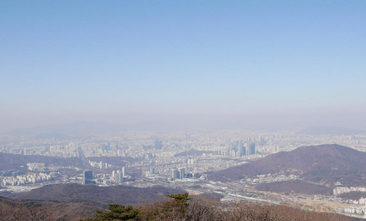 청계산 등산지도