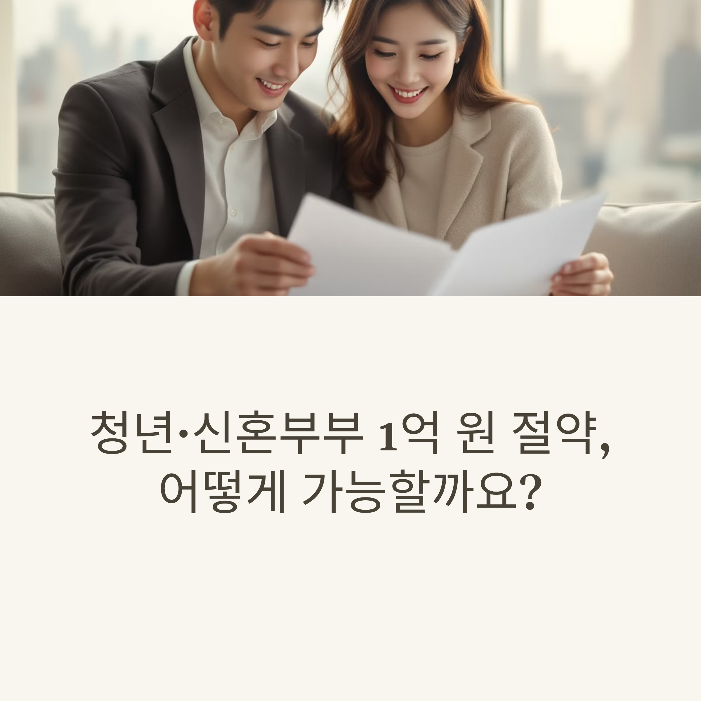 청년·신혼부부 필독! 지원금 혜택으로 1억 절약하는 방법