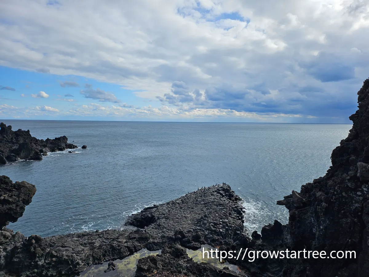 주상절리대 바다전경