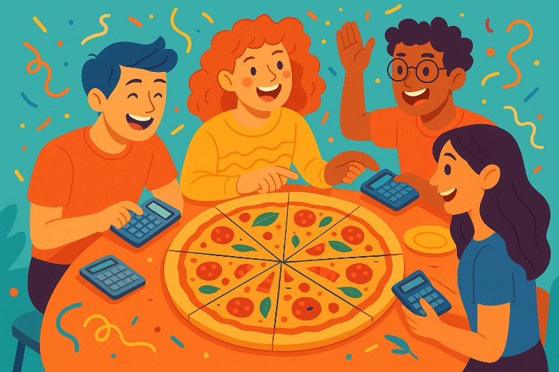 피자 나누기의 수학