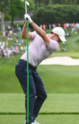 로리맥일로이 백스윙 탑모양