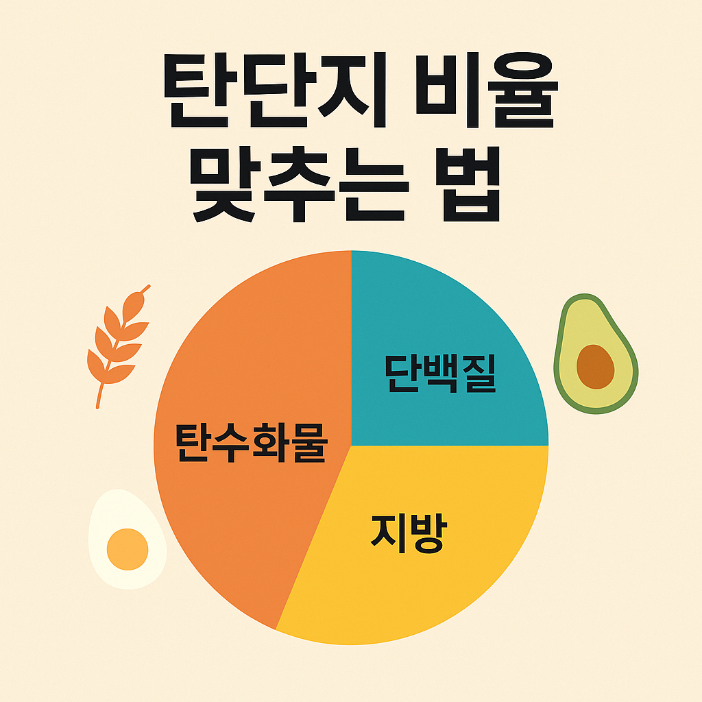 탄단지 비율 맞추는 법