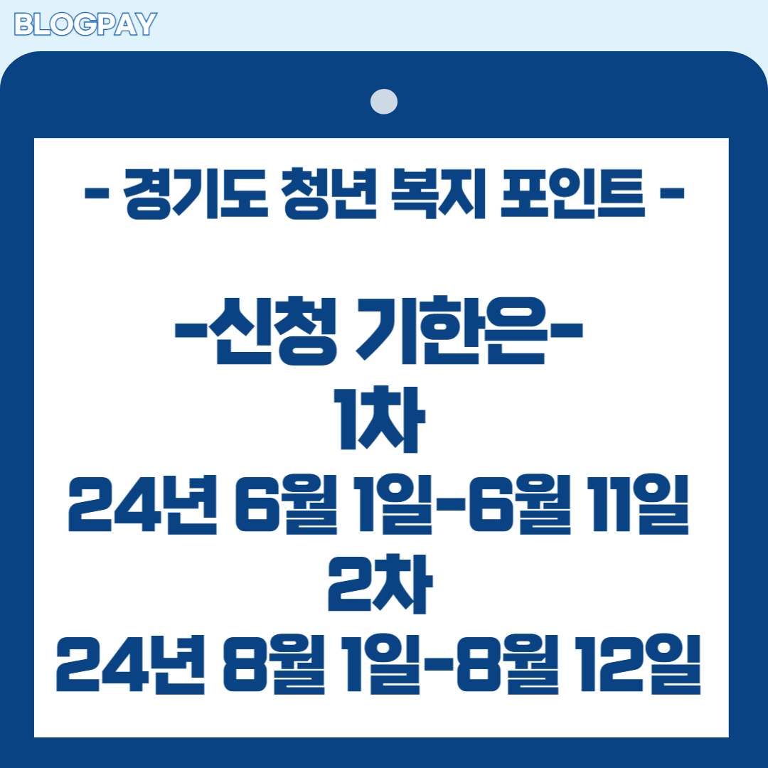 경기도 청년 복지 포인트 신청하기