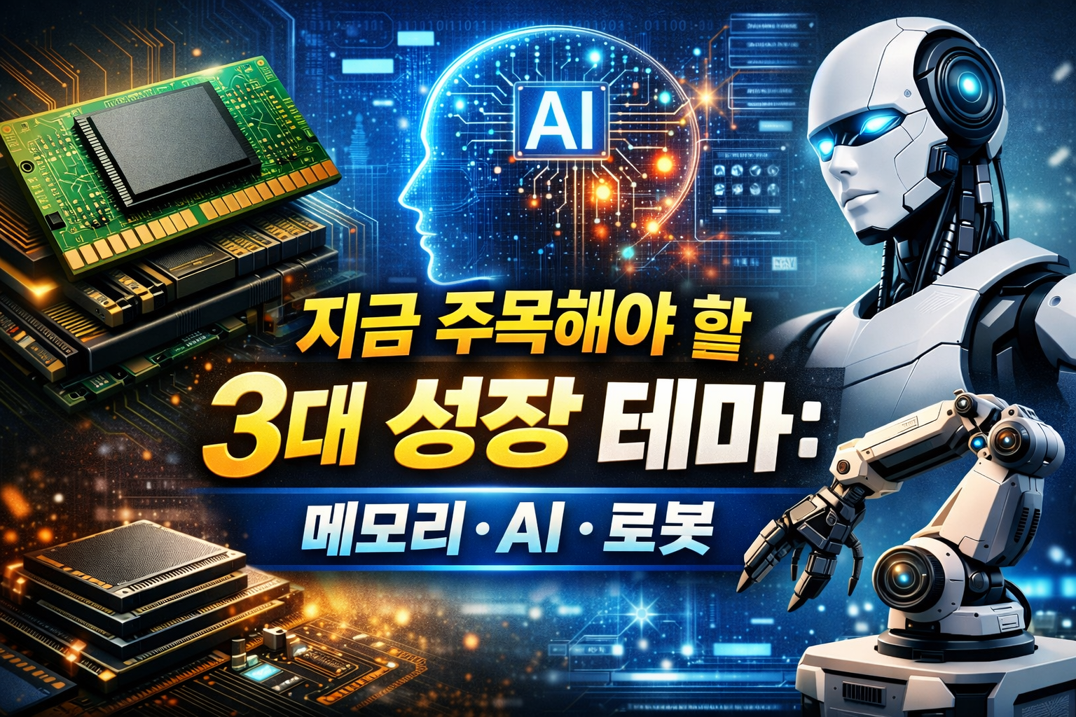 지금 주목해야 할 3대 성장 테마: 메모리&middot;AI&middot;로봇