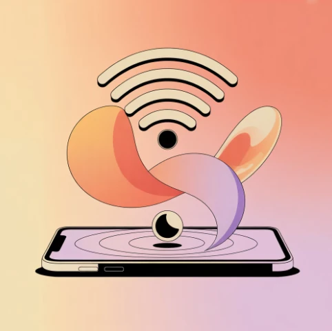 멜론 스트리밍 서비스 특징 예시 일러스트