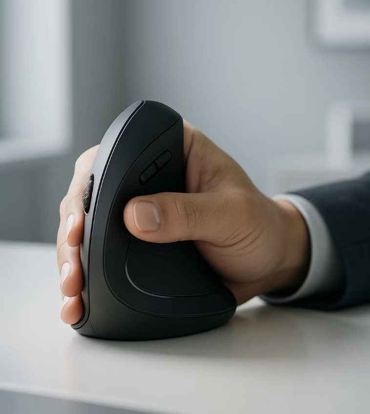 마우스, 평범한 악수처럼 잡으세요