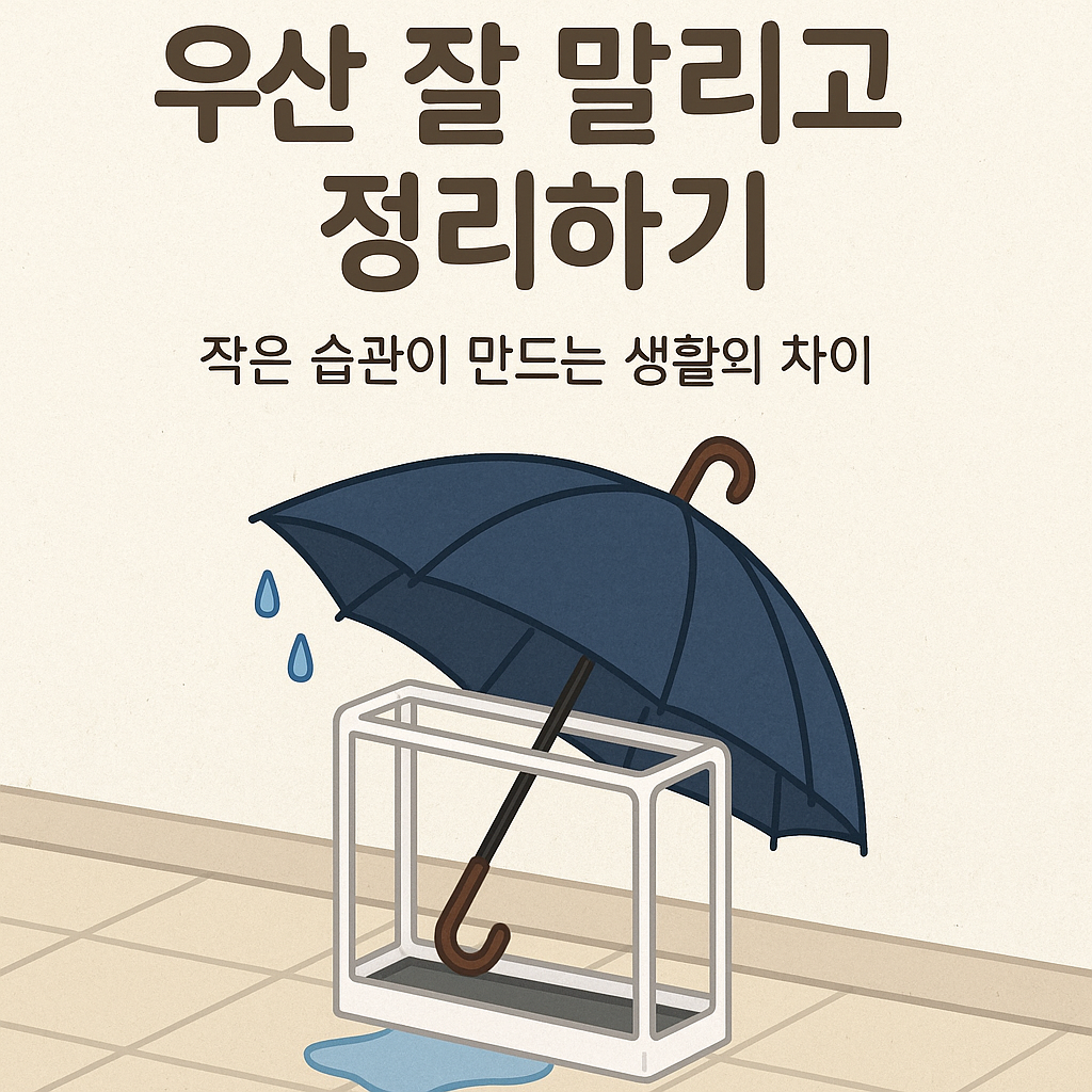 우산 잘 말리고 정리하기 – 작은 습관이 만드는 생활의 차이