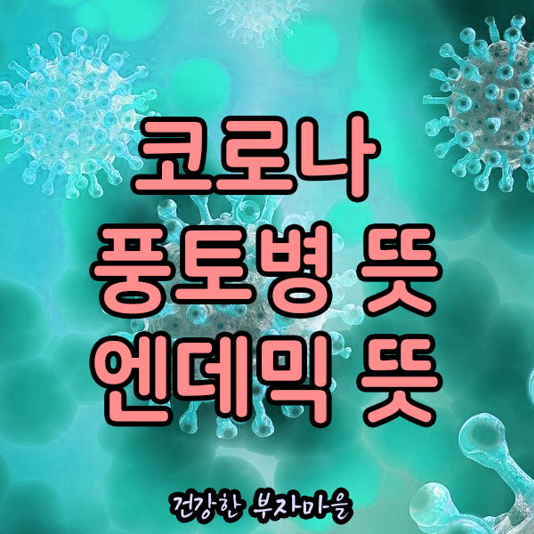 코로나_풍토병_뜻