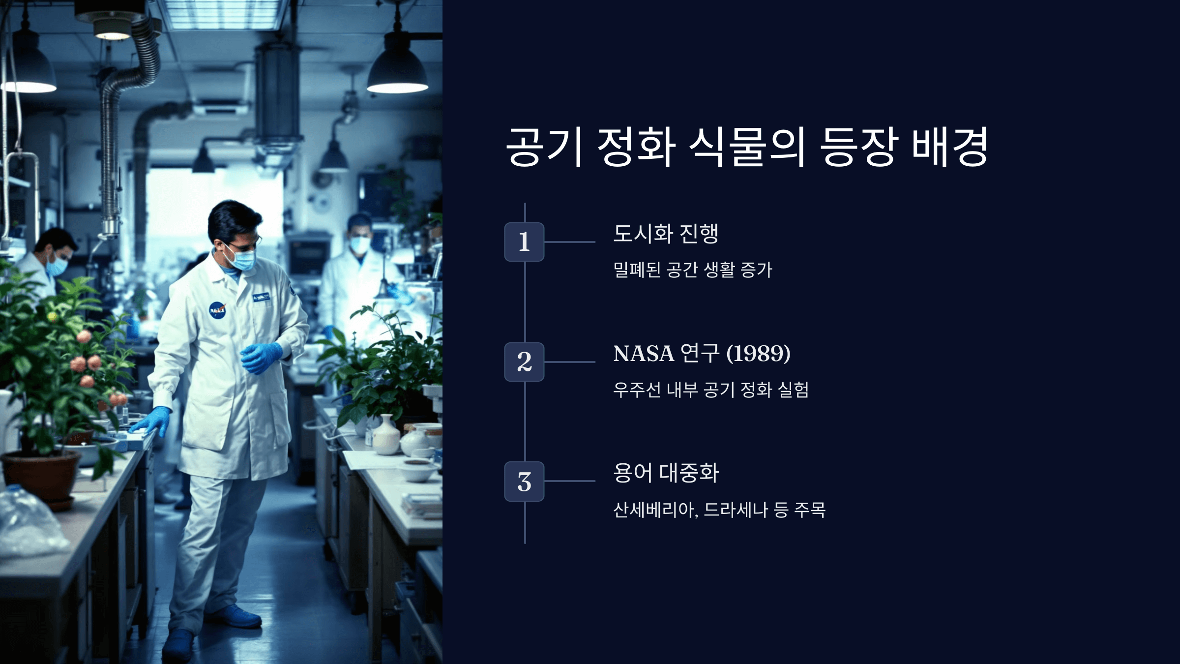 공기 정화 식물의 등장 배경