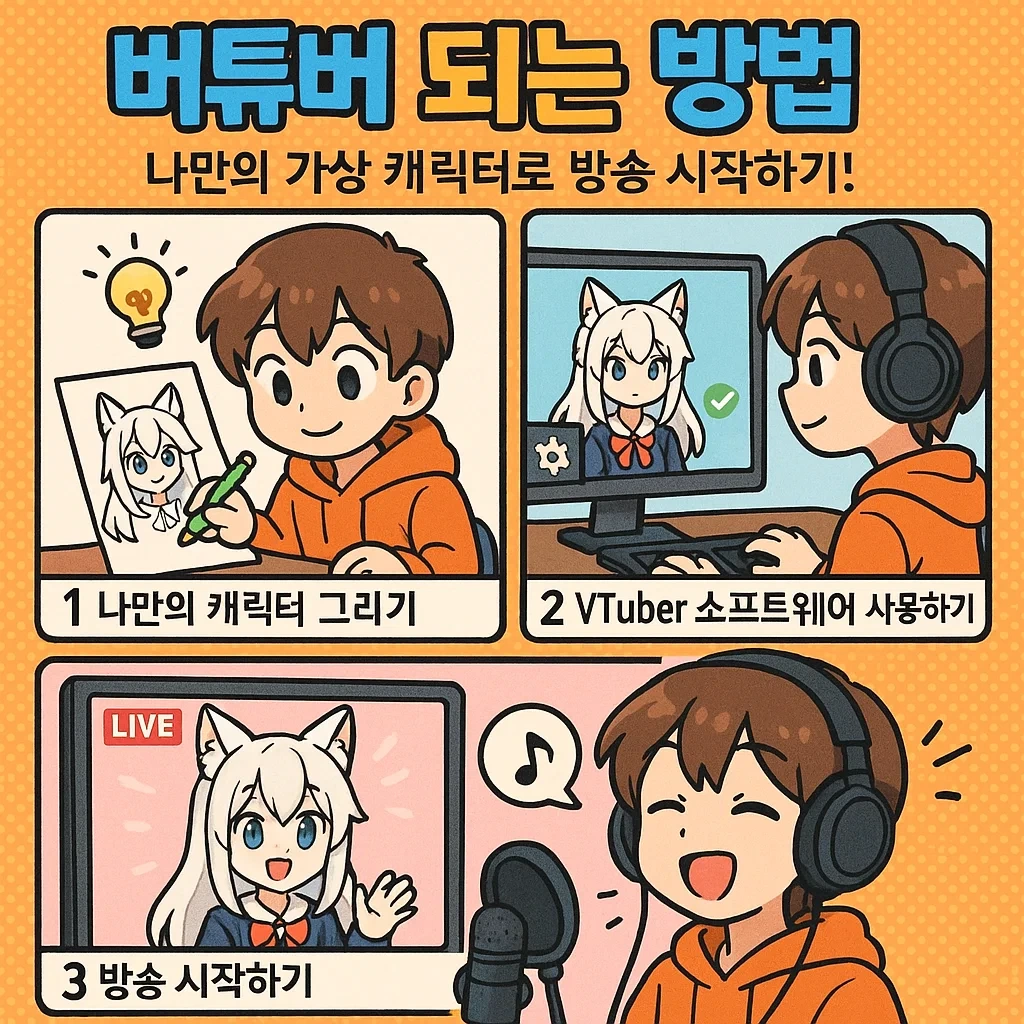 버튜버 되는 방법 – 나만의 가상 캐릭터로 방송 시작하기!