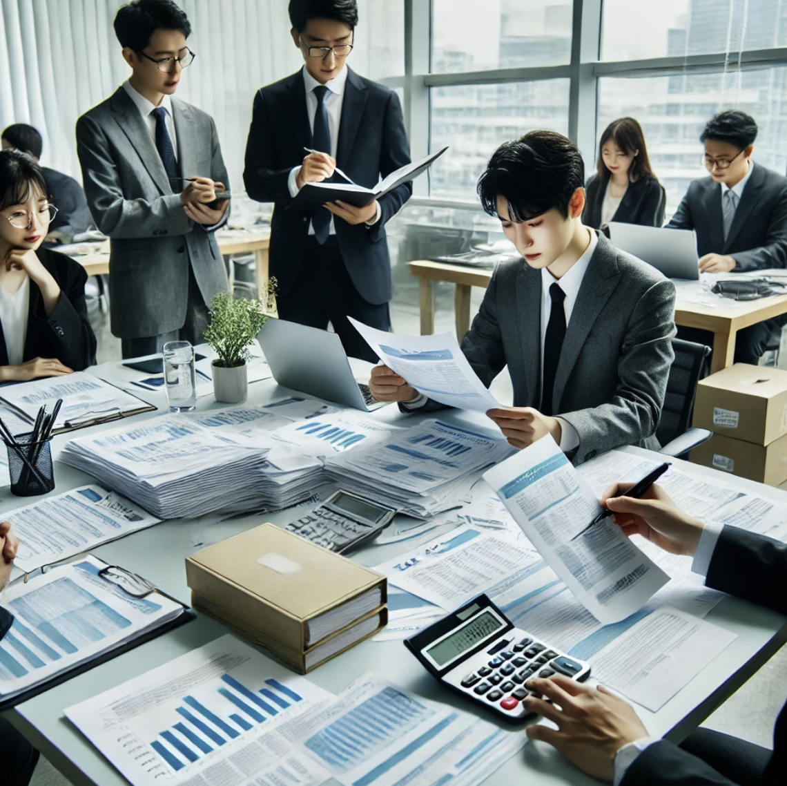 세금 규정을 설명하는 전문가