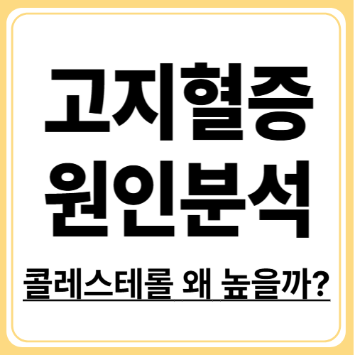고지혈증 원인 분석, 왜 내 콜레스테롤은 떨어지지 않을까?