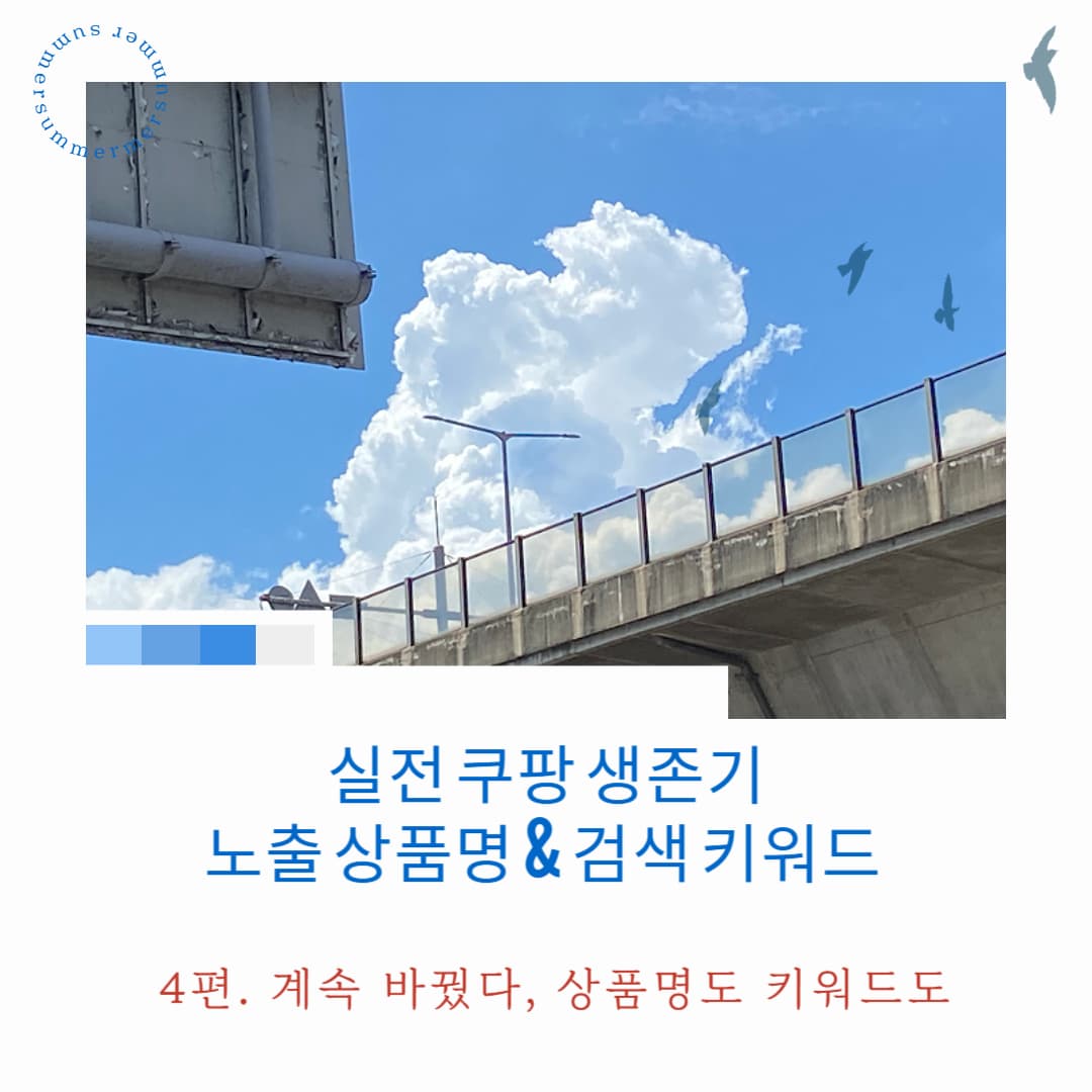 쿠팡 로켓그로스 생존기 - 4편. 노출 상품명과 검색 키워드를 바꿔봤다