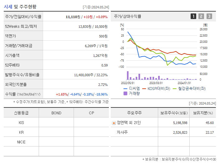 디씨엠_기업개요
