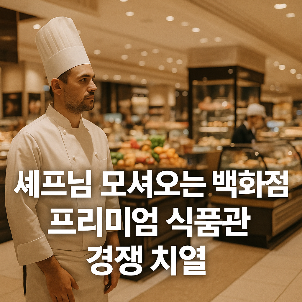 셰프님 모셔오는 백화점, 프리미엄 식품관 경쟁 치열