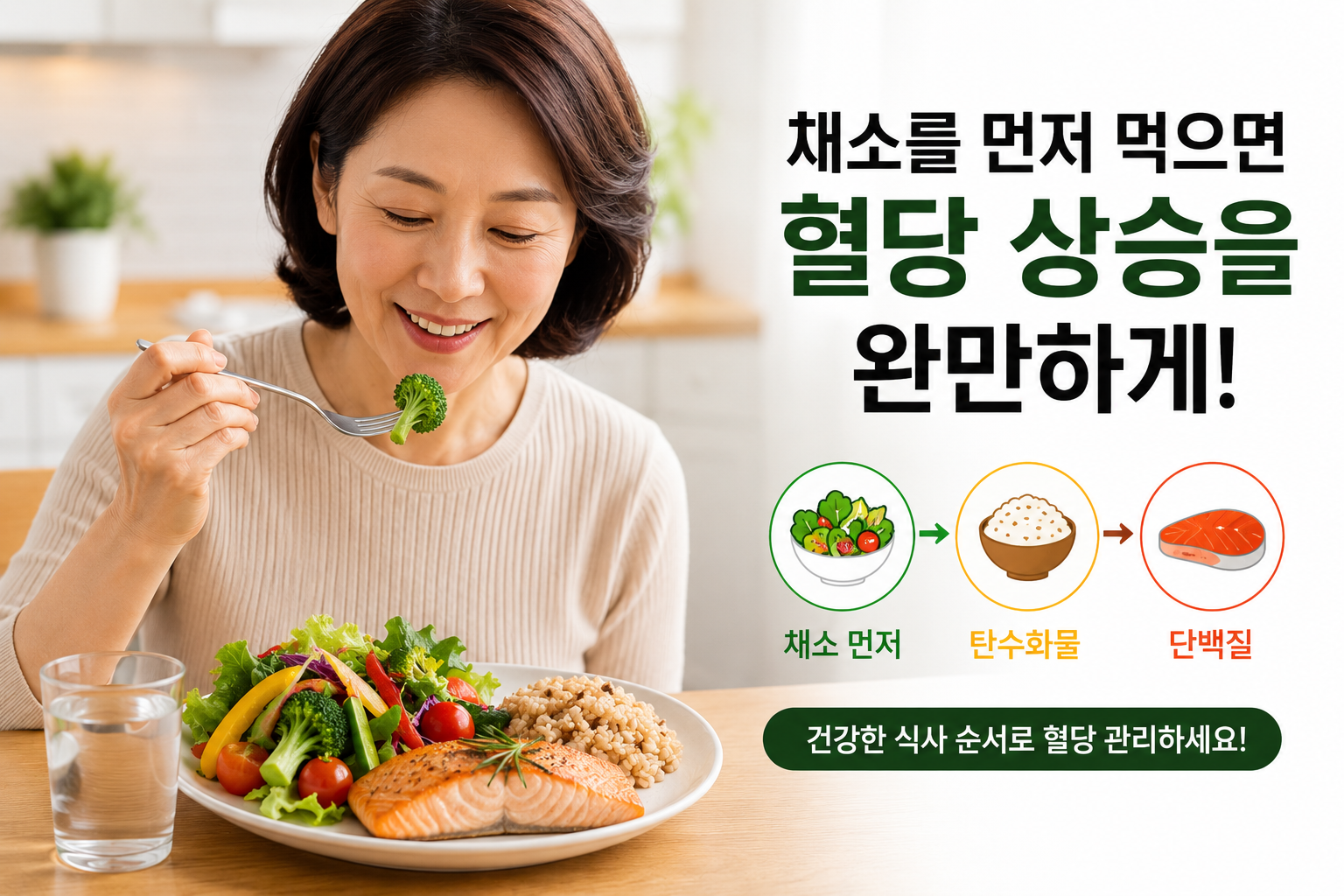 alt="혈당 관리를 위한 올바른 식사 순서"