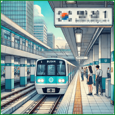 부산 지하철 1호선 시간표 및 노선도 주요 관광지