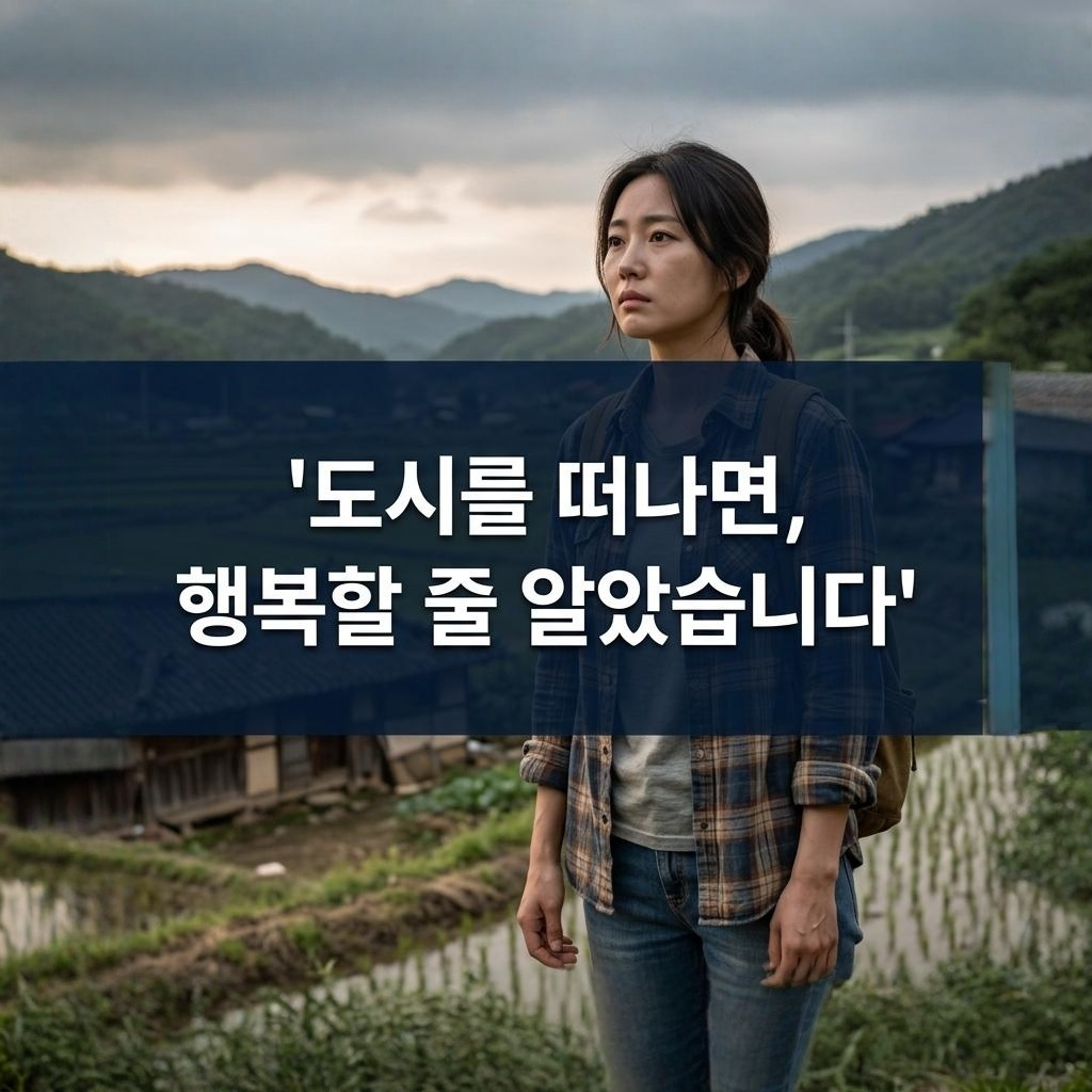 도시를 떠나면 행복할 줄 알았습니다.
