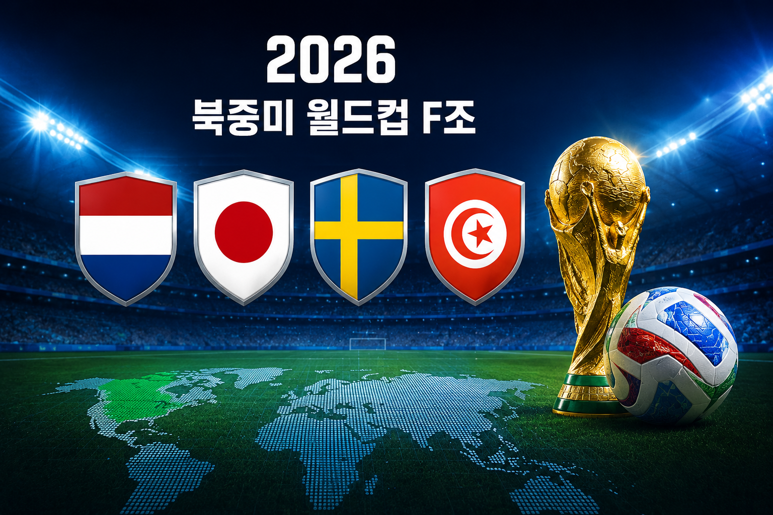 2026 북중미 월드컵 F조 16강 경우의 수