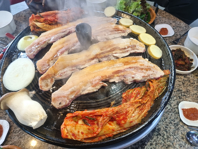 오겹살 구이