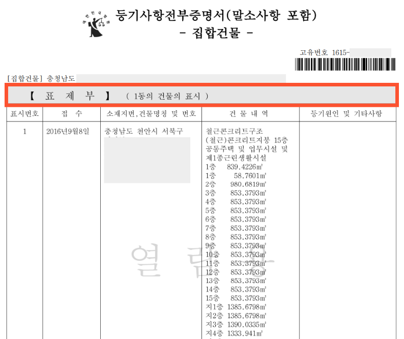 전세 등기부 등본 보는 법