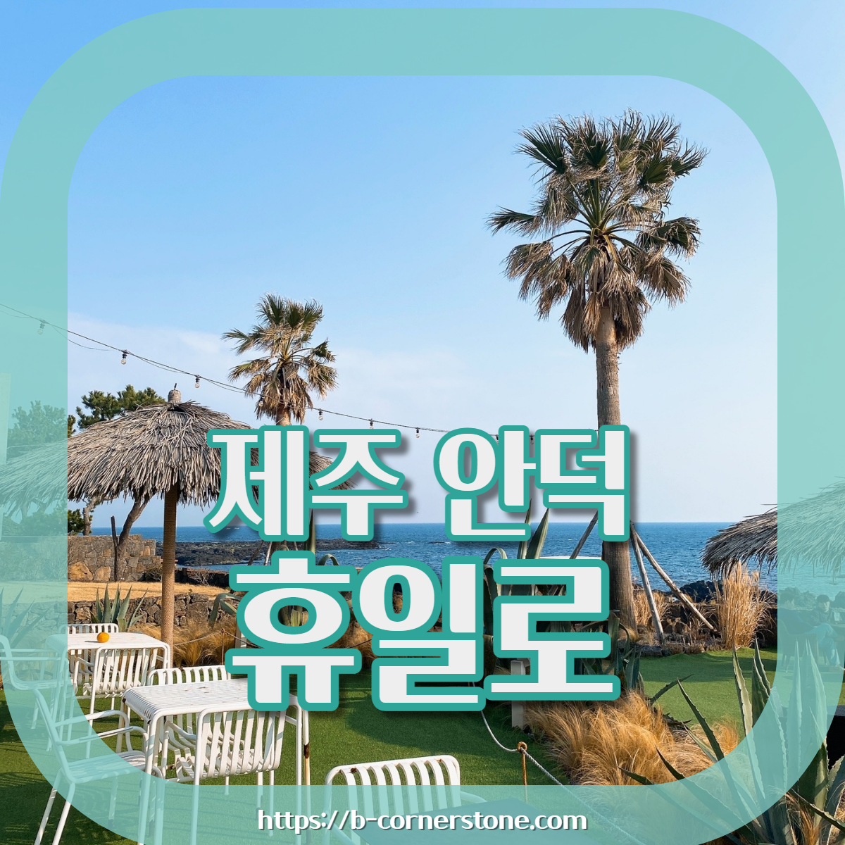 제주 안덕 유채꽃 포토존 오션뷰 카페 휴일로