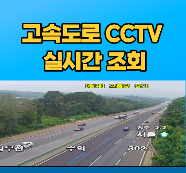 고속도로 CCTV 실시간 조회: 경부·영동·서해안·중부 등(톨게이트·사고·정체 체크)