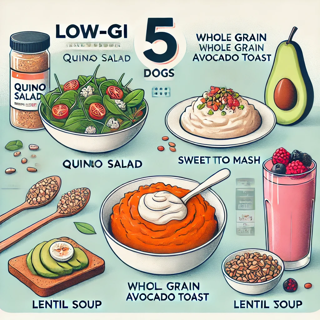 🍽️ GI지수 낮은 음식 활용한 다이어트 레시피 5가지! ✅