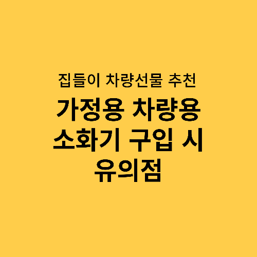 가정용-차량용-소화기-구입-유의점-집들이선물-센스-선물