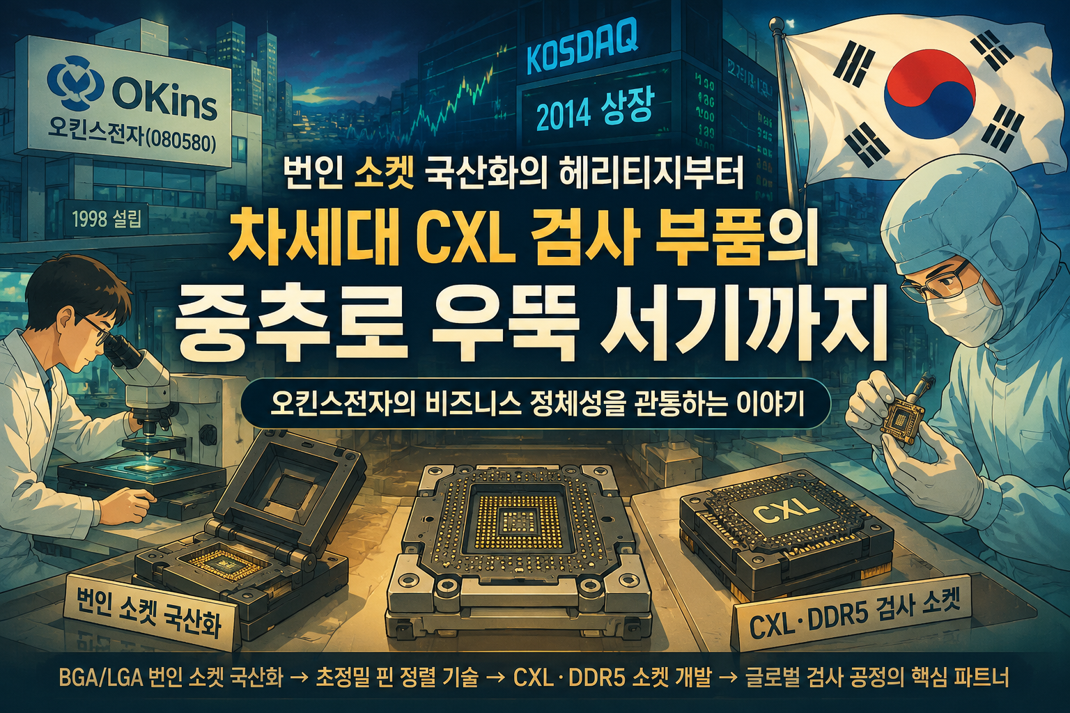 오킨스전자(080580)｜CXL과 DDR5가 강제하는 번인 소켓의 독점성 장벽과 흑자 턴어라운드 실리 리레이팅
