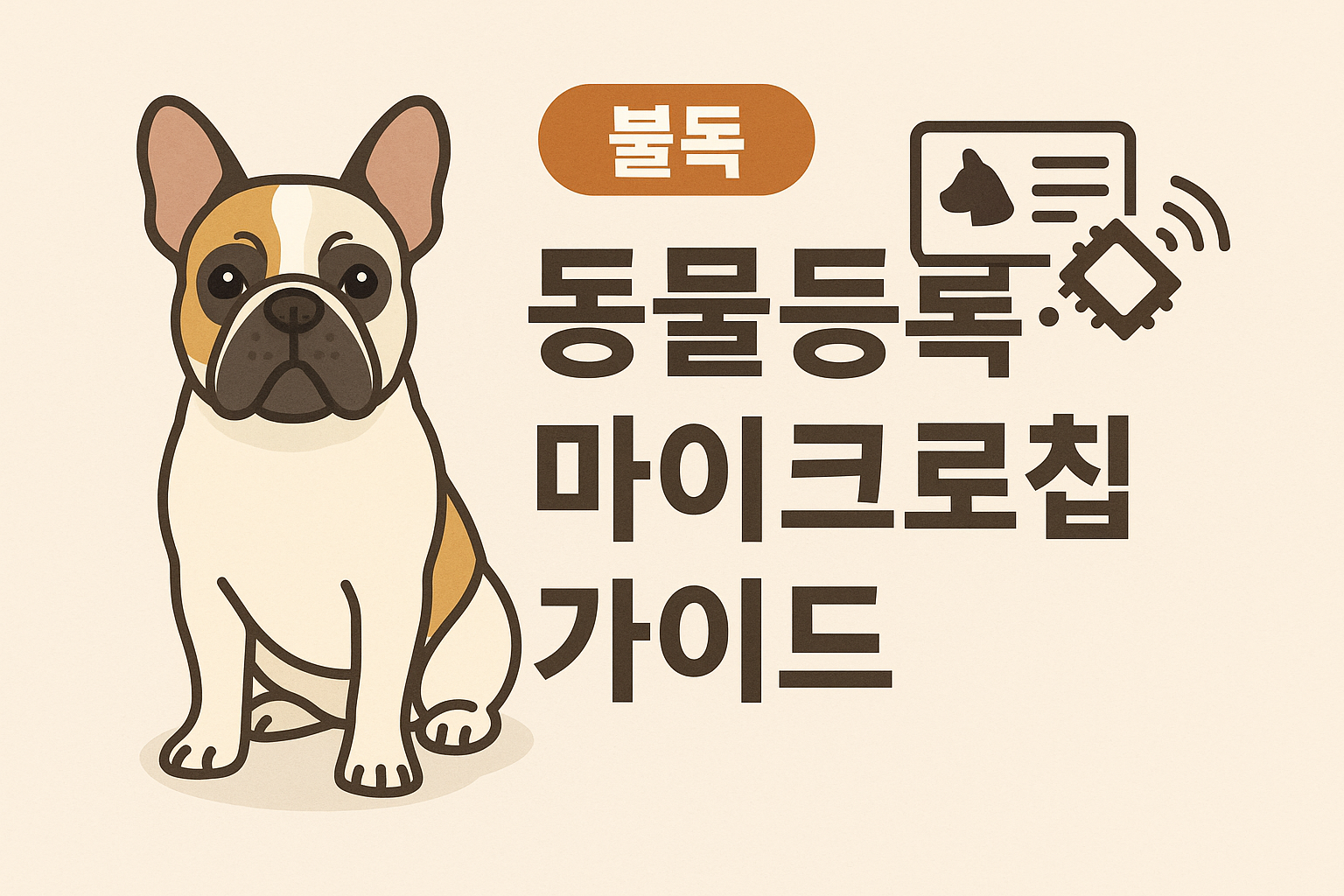 불독 동물등록&middot;마이크로칩