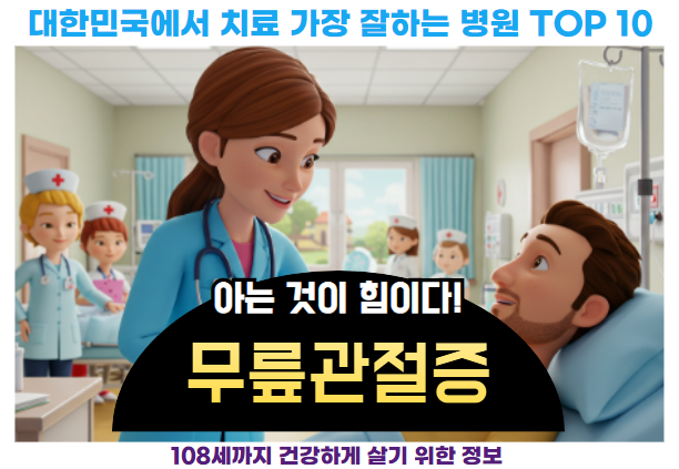 대한민국에서 무릎관절증 가장 치료 잘하는 병원 TOP10, 질병코드