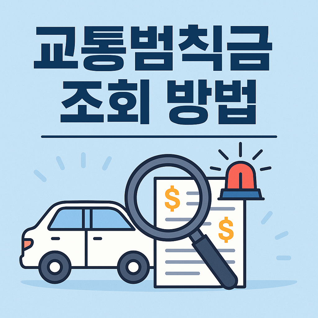 교통점칙금조회방법