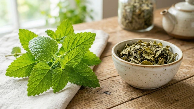 레몬밤 생잎 건조잎 차이 비교 허브티 재료