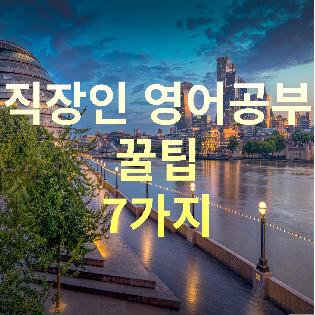 직장인 영어 공부하고 영어권 국가 여행