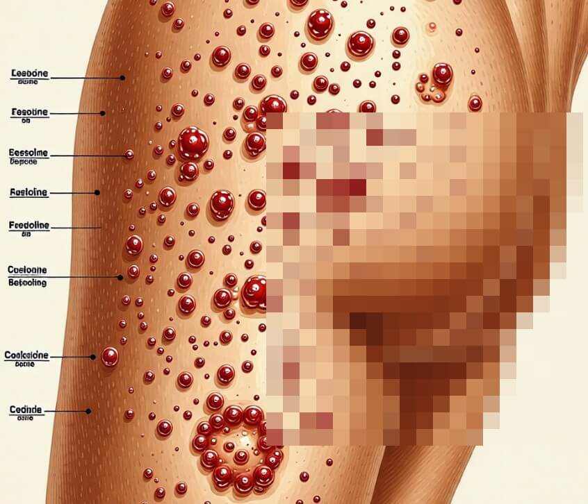 엉덩이에-발생한-여드름입니다.